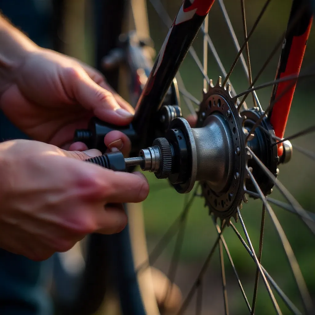 Fiets onderhoud werkplaats